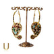 Navratan Gold Plated Earrings