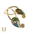 Navratan Gold Plated Earrings