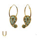 Firoza - Gold Plated Earrings